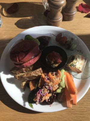 The vegan quiche is amazing 🌟 at Eat Well Restaurant in Dubai