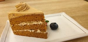 vegan chocolate banana cake at Lily's Vegetarian Cafe in Penang