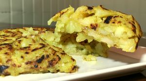 Tortilla de patata bien jugosa at Escafandra in Madrid