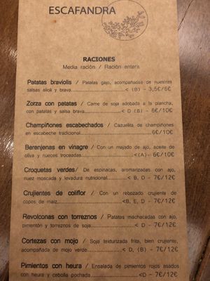 Carta at Escafandra in Madrid