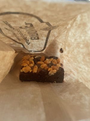 Vegan Peanut brownie   at DamBrownie in Amsterdam