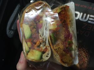 Falafel and Avo flatbread at Pret A Manger in Berlin