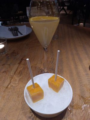 Mango ice cream at Restaurant Cepes in Otterlo