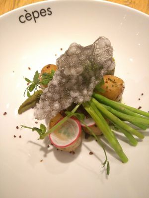 Smoked potatoes at Restaurant Cepes in Otterlo