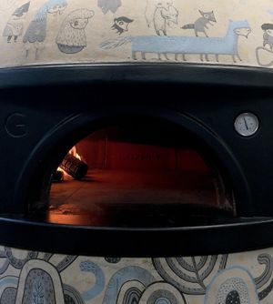 IV10 food is made in the wood fire: ‘Bertha’! at IV10 Cafe Bar Deli in Fortrose