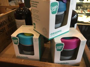 Sustainable cups at IV10 Cafe Bar Deli in Fortrose