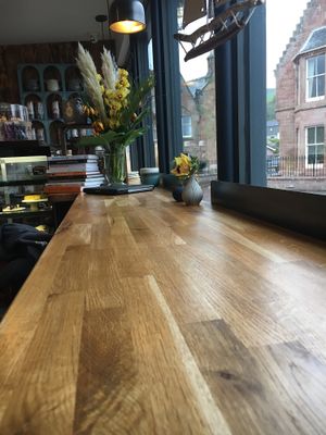 Window seating  at IV10 Cafe Bar Deli in Fortrose