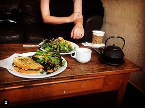 lunch at Wicked Grounds in San Francisco