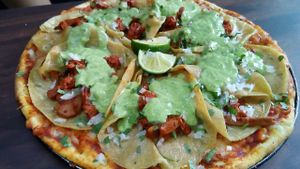 Taco pizza! at Salvaxe.MX in Mexico City