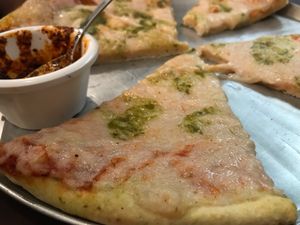 Four Cheese pizza  at Salvaxe.MX in Mexico City