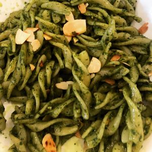 Pesto pasta at Salvaxe.MX in Mexico City