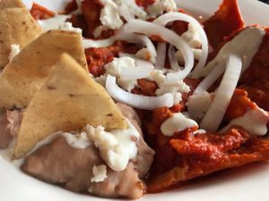 Just tried the new Breakfast Menu; the chilaquiles are to die for. The salsa is slightly spicy and very, very tasty. The beans are to die for! at Salvaxe.MX in Mexico City