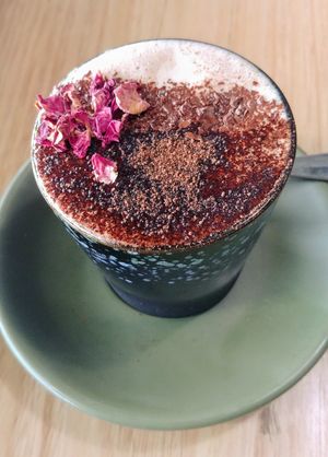 Turkish delight hot choc  at The Grantville General in Grantville