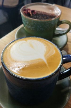 Almond latte  at The Grantville General in Grantville