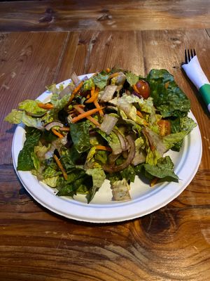House salad made vegan  at Philadium in Philadelphia