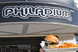 Philadium sign at Philadium in Philadelphia