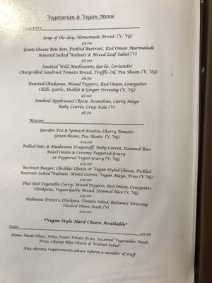 Menu at Underground Dining in Bangor