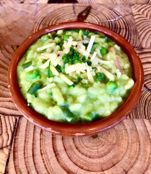 Green pea risotto   at Underground Dining in Bangor