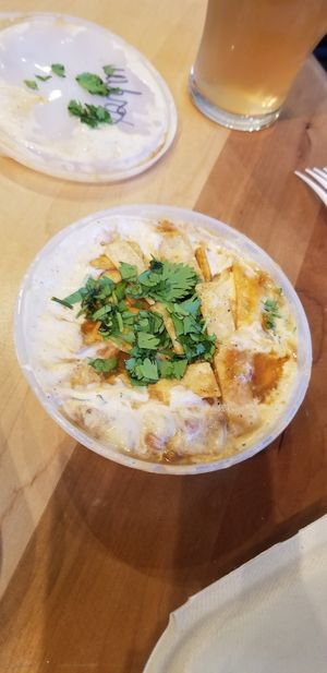 Side of tortilla soup at V-Grits and Chimera Brewing in Louisville