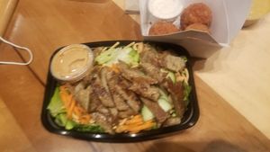 Thai salad at V-Grits and Chimera Brewing in Louisville