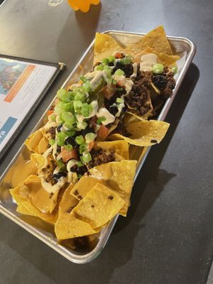 Nachos Supreme  at V-Grits and Chimera Brewing in Louisville
