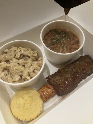 Southern Rib Platter  at V-Grits and Chimera Brewing in Louisville