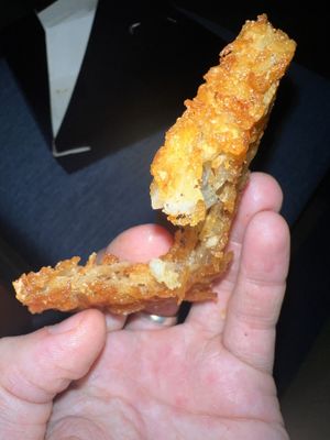 I love crispy hash browns but these were all crisp and no potato, like eating crackers  at V-Grits and Chimera Brewing in Louisville