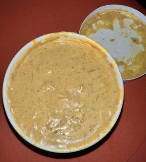 Pumpkin curry. Delicious but only had one piece of tofu in it  at V-Grits and Chimera Brewing in Louisville