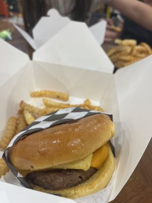 Brunch Burger  at V-Grits and Chimera Brewing in Louisville