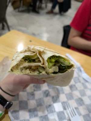 Chickpea salad wrap at V-Grits and Chimera Brewing in Louisville