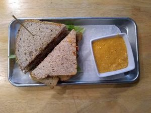 sandwich  at V-Grits and Chimera Brewing in Louisville