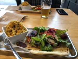 Mac & Cheese, Gyro + 1 Beer - Yummy! at V-Grits and Chimera Brewing in Louisville