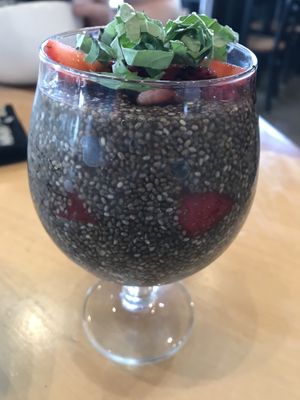 Strawberry Chia Parfait at V-Grits and Chimera Brewing in Louisville
