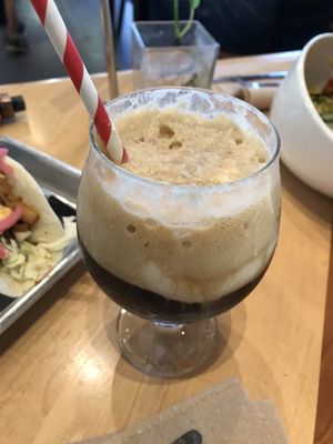 Beer float at V-Grits and Chimera Brewing in Louisville