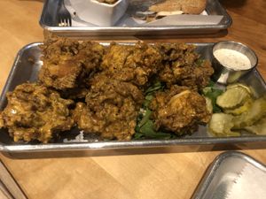 Chicken wings at V-Grits and Chimera Brewing in Louisville