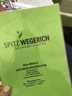menu at Spitzwegerich KG in Leibnitz