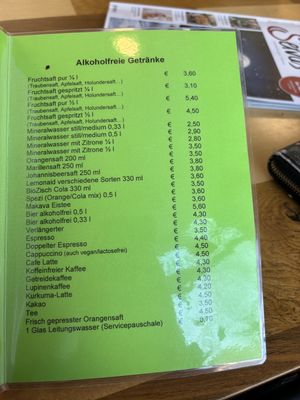Non-alcoholic drinks - March 2026  at Spitzwegerich KG in Leibnitz