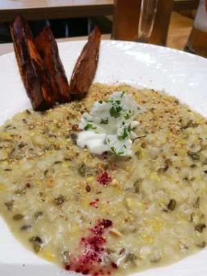 Rissoto at Veganapati in Lisbon