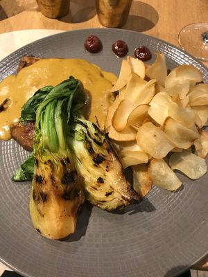 Seitan steak at Veganapati in Lisbon