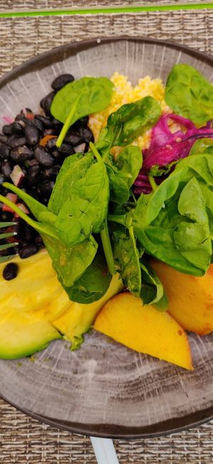 Protein bowl at Veganapati in Lisbon