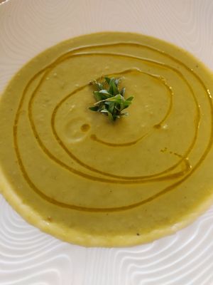 Soup of The day at Veganapati in Lisbon