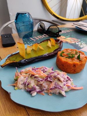 Dish of the day, So tasty 😋😋😋 at Veganapati in Lisbon