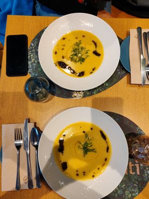 Soup of the day at Veganapati in Lisbon