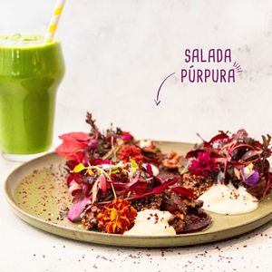 Purple Salad at Veganapati in Lisbon