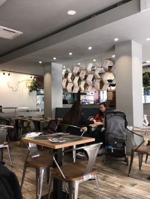 Indoors at Veganapati in Lisbon