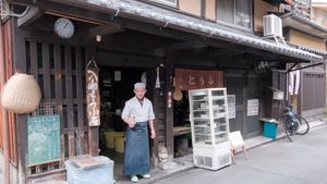 Excellent artisan tofu shop in Kyoto. at Iriyama Tofu Shop in Kyoto