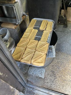 Quite the operation!  at Iriyama Tofu Shop in Kyoto