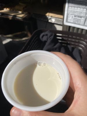 They also make AMAZING soy milk!!!    at Iriyama Tofu Shop in Kyoto