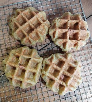 Sakura Toffle with a cute flower on top at Iriyama Tofu Shop in Kyoto
