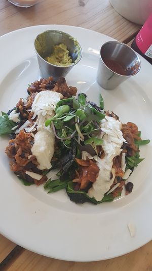 Jackfruit tacos at The Kind Kitchen in Woodstock